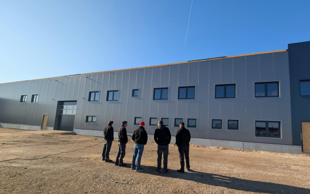 Ausflug zur Baustelle der neuen Produktionshalle